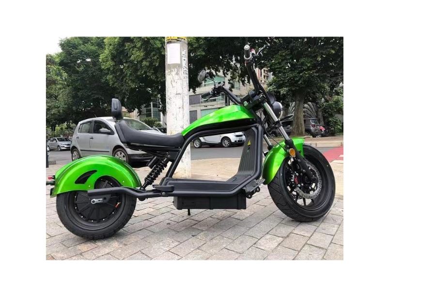 Elektro Roller 45Kmh E-Copper Mr. Harley C30-30 HL 6.0 grün-glanz