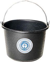 Baueimer Polyeth.-Regen. schwere Ausf schwarz 12 l