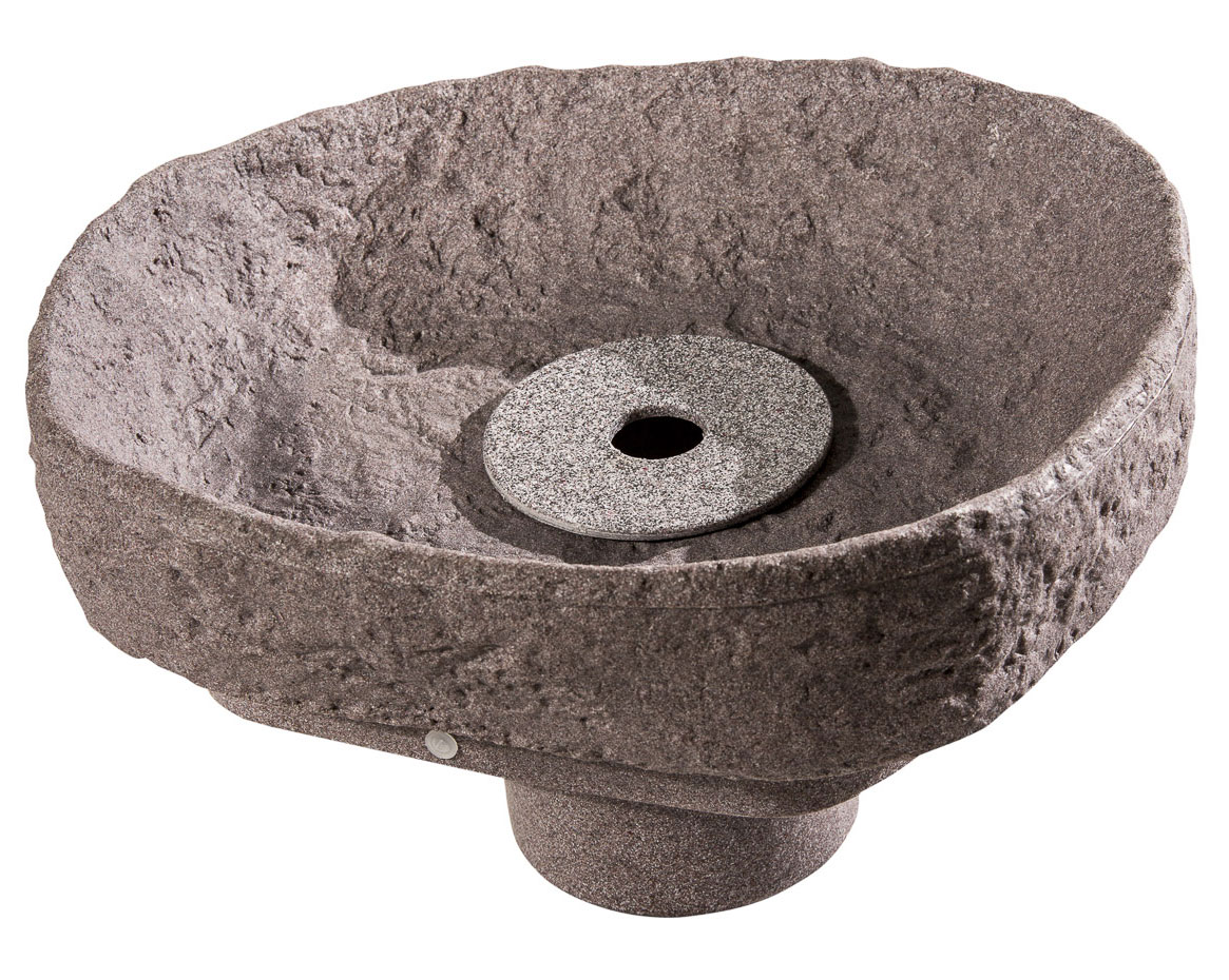 GreenLife Springbrunnenset für Regentonne Hinkelstein granitrot