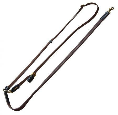 Hundeleine Umhängeleine Niggeloh Grip 20mm braun