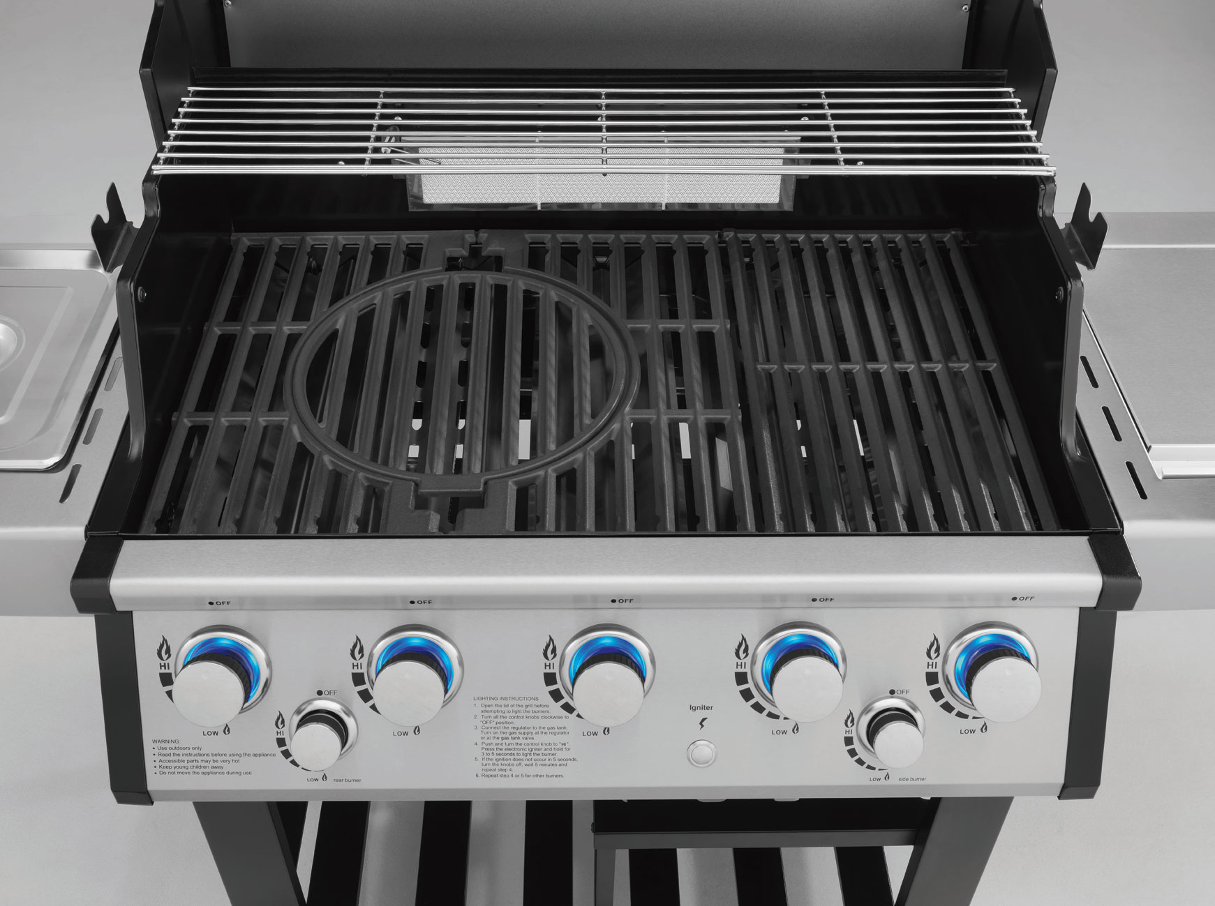 Gasgrill / Grillwagen Justus Mars Grillfläche 76 x 46,5 cm