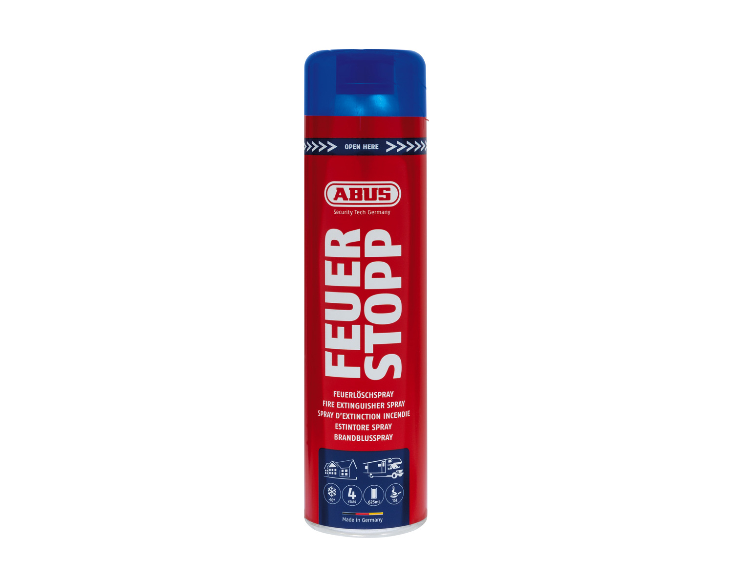 ABUS Feuerlöschspray Feuerstopp AFS625 für Haus und Wohnung 900g