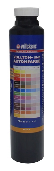 Wilckens® Vollton- und Abtönfarbe Schwarz matt 750ml