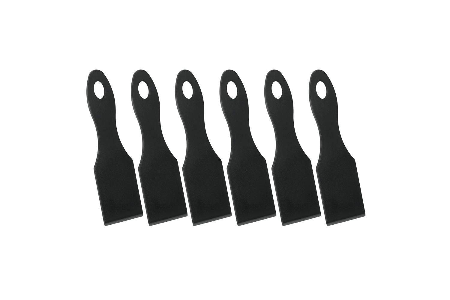 METALTEX Raclettespachtel schwarz 14x4cm 6 Stück
