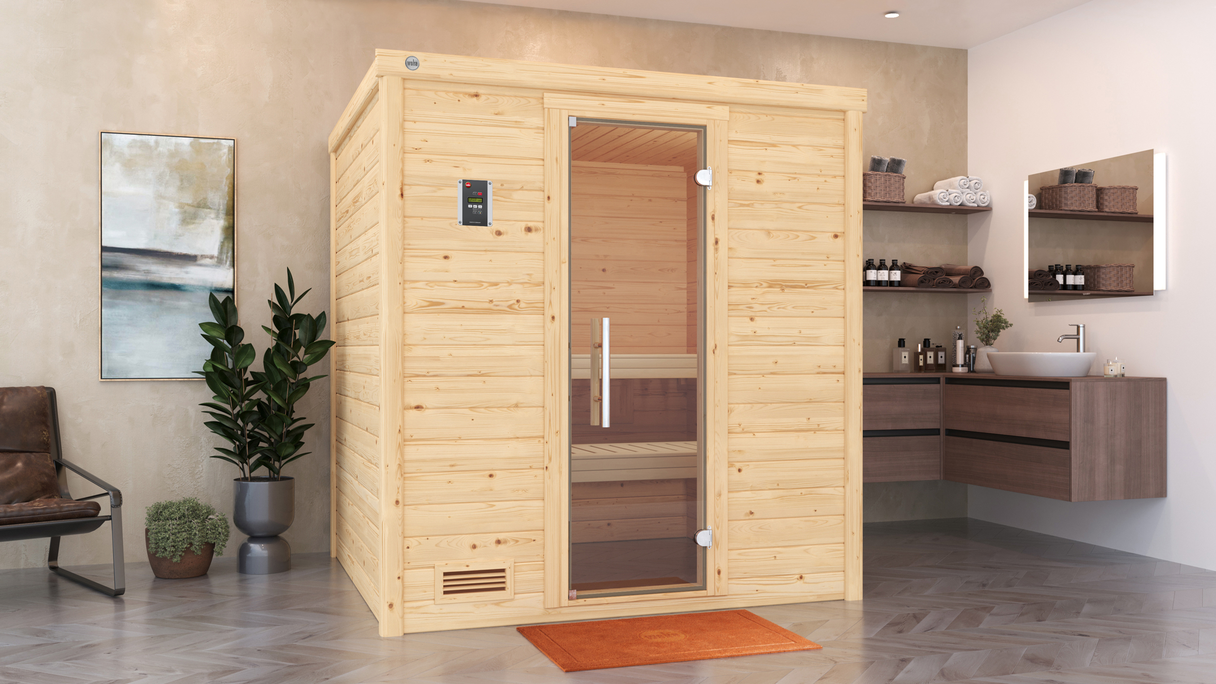 Weka Massivholzsauna  BERGEN 1.8 GT