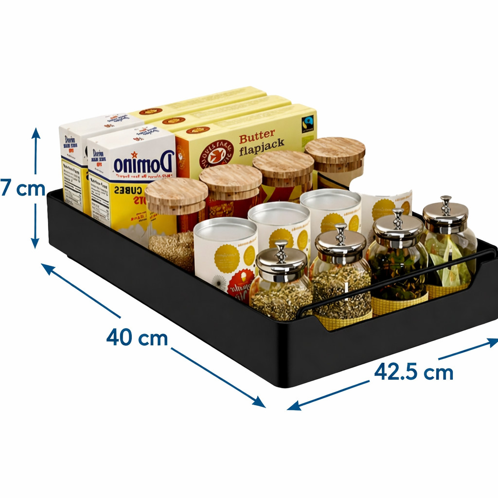 Teleskopschublade zum Kleben – Küchen-Organizer (40 x 42,5 cm)
