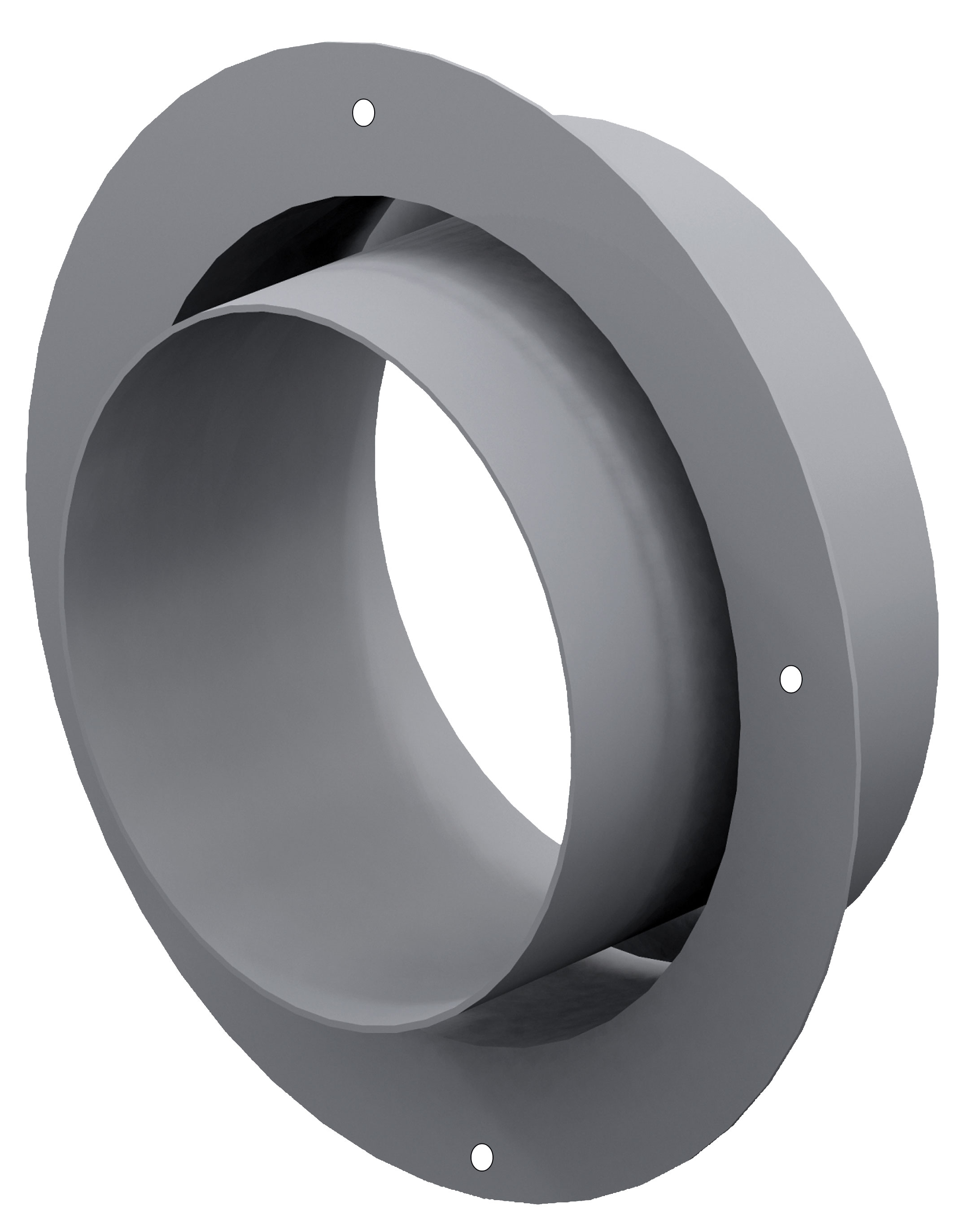 Anschlussstutzen für externe Luftzufuhr Ø 80 mm verzinkt LAS Ringspalt