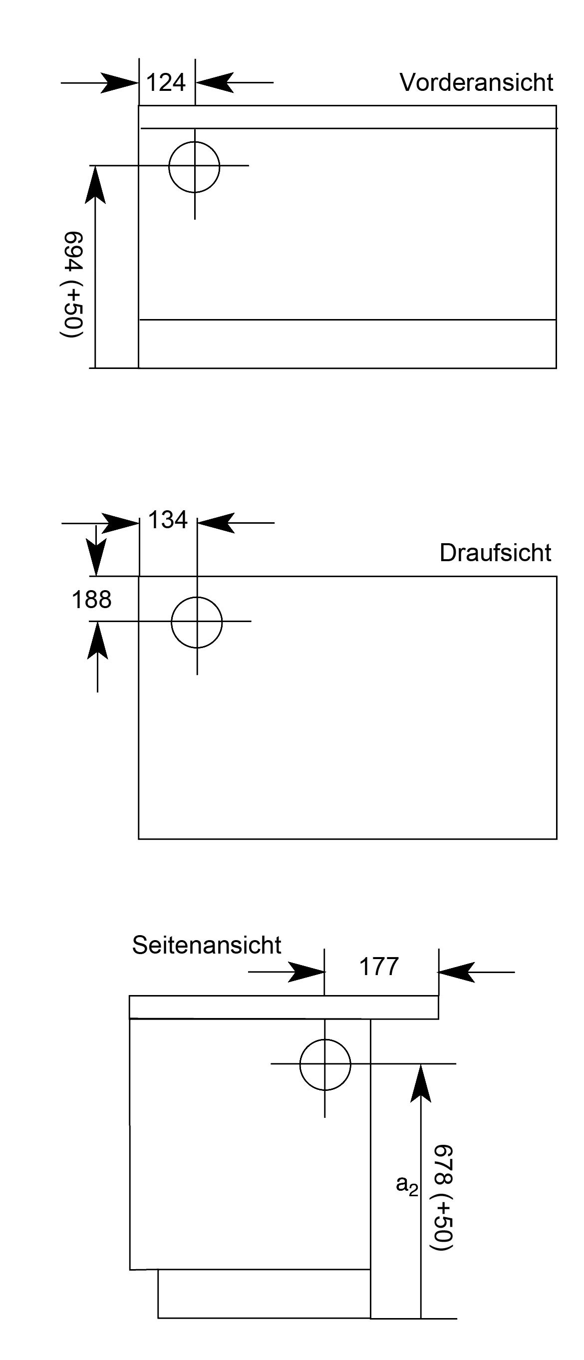 Küchenherd Wamsler K128CL Creative-Line schwarz Stahlfeld Ans links