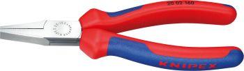 Flachzange pol. 160mm m.M.K.Griff Knipex