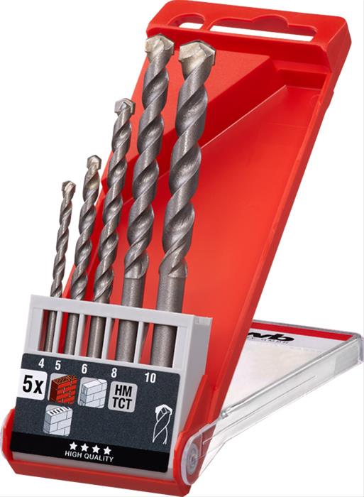 KWB Steinbohrersatz 5-tlg. Ø 4, 5, 6, 8, 10 mm