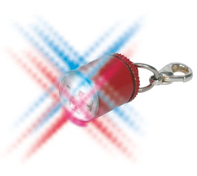 Anhänger zweifarbiges Blinklicht Flasher Safety Light TRIXIE rot