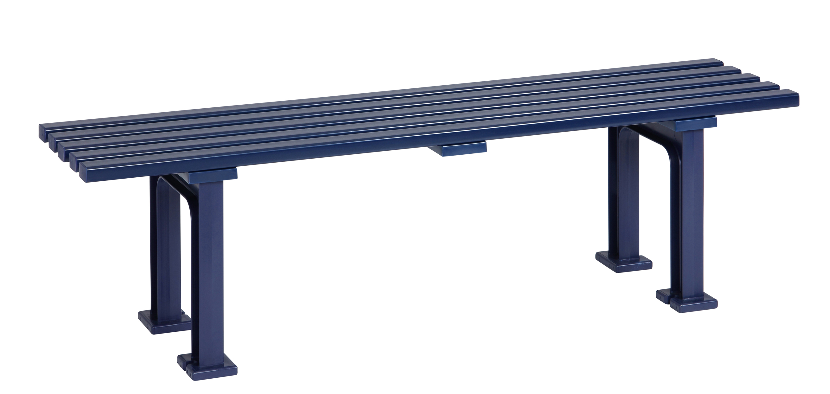 Blome Gartenbank / 3-Sitzer Bank Mono I Kunststoff blau 150cm