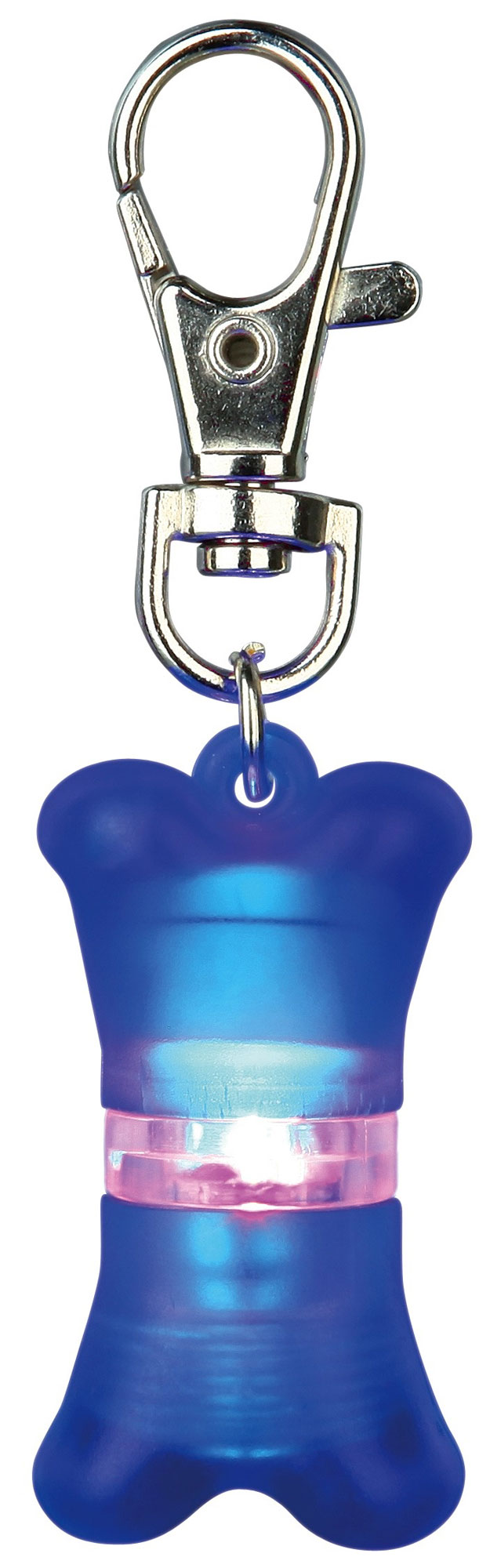 Anhänger mit Blinklicht Flasher Saftey Light TRIXIE blau