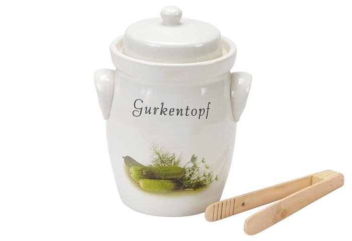 Gurkentopf Steingut 5 Liter
