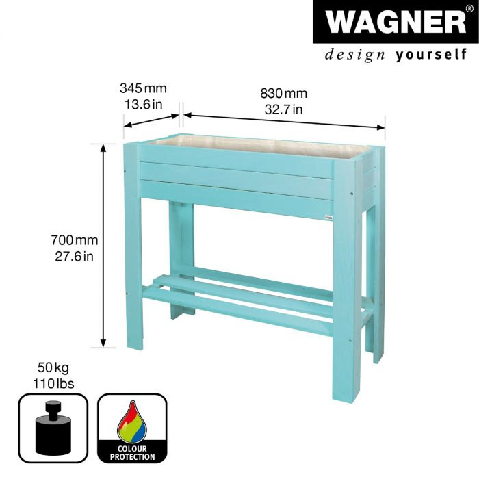Hochbeet GreenBox Aqua Splash 830x700x345 mm