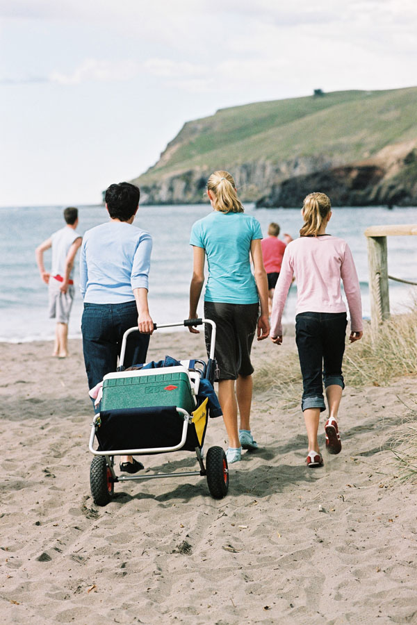 Eckla Beach Rolly mit pannensicheren Bereifung blau gelb Eckla Beach Rolly mit pannensicheren Bereifung blau gelb