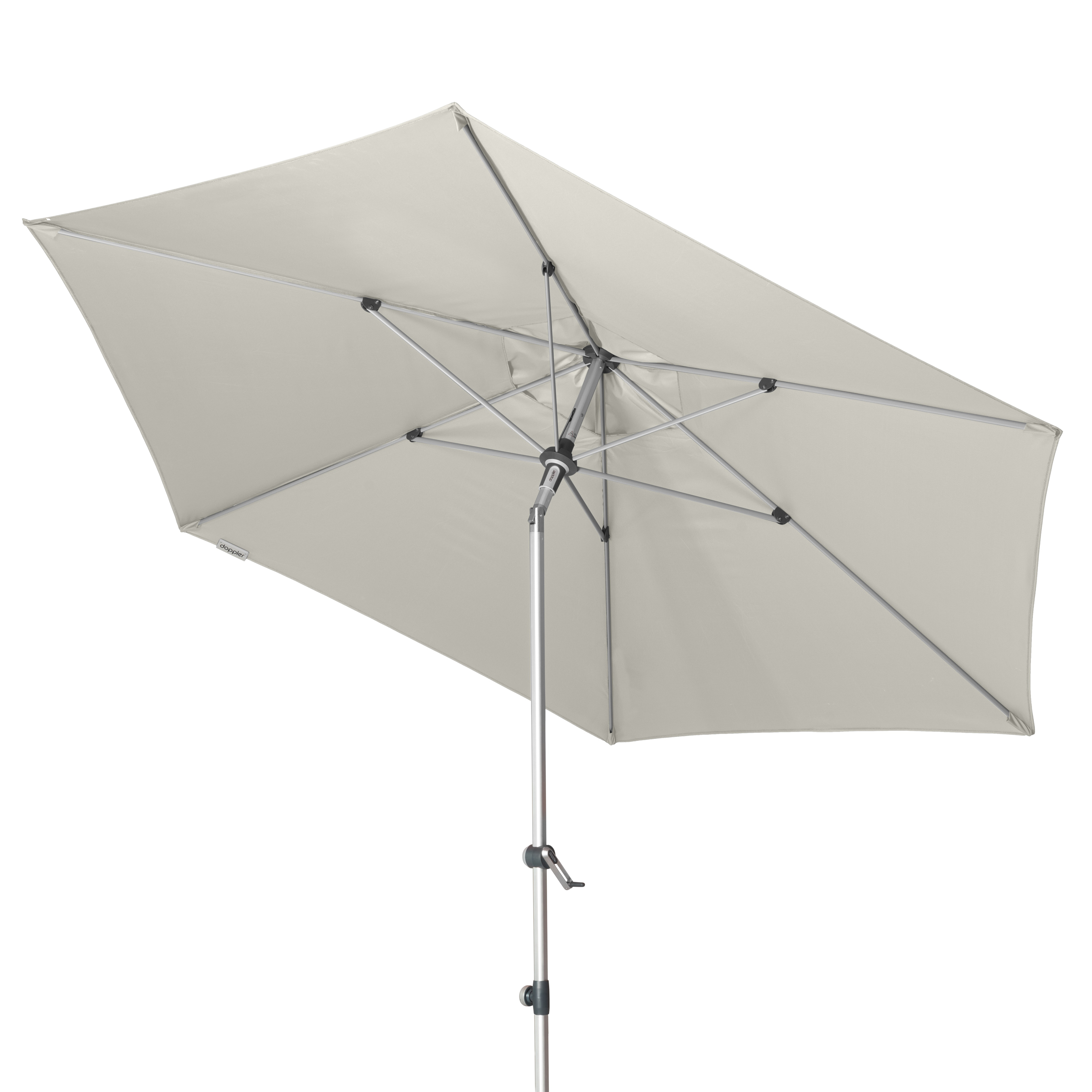 Sonnenschirm / Gartenschirm Doppler Expert auto tilt Ø320cm D 827 grau