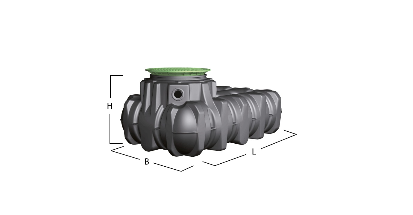 Graf Flachtank-Paket Platin XL Garten-Jet 10.000 l PKW-befahrbar