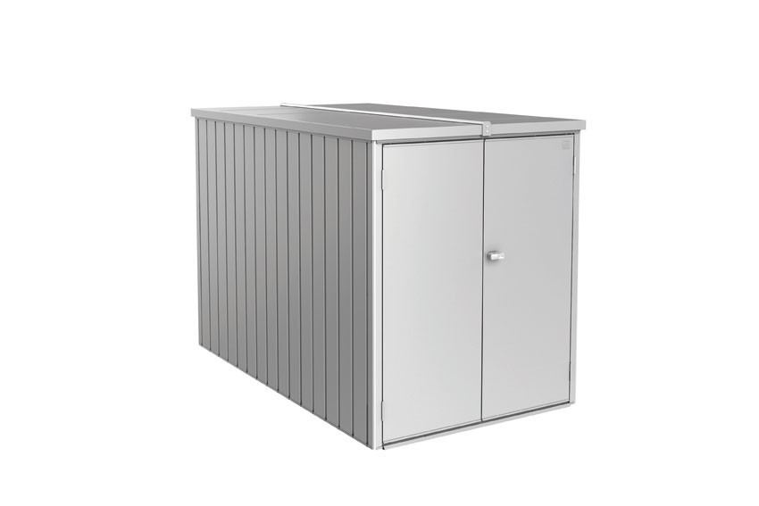Biohort Minigarage / Gerätehaus / Fahrradgarage silber-metallic