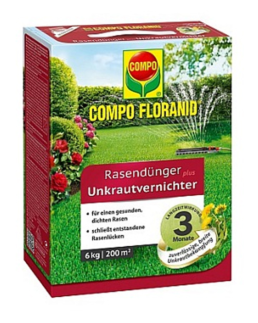 COMPO Floranid® Rasendünger plus Unkrautvernichter 6kg