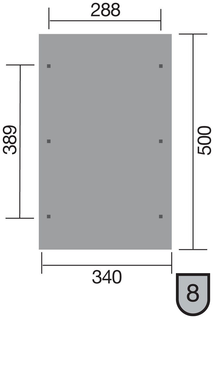 weka Satteldachcarport 611