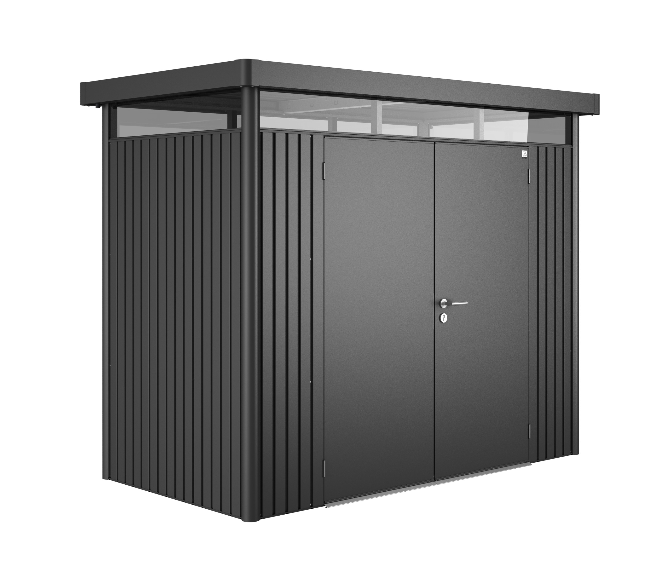 Gerätehaus Biohort HighLine H1 dunkelgrau-metallic DT 275x155cm