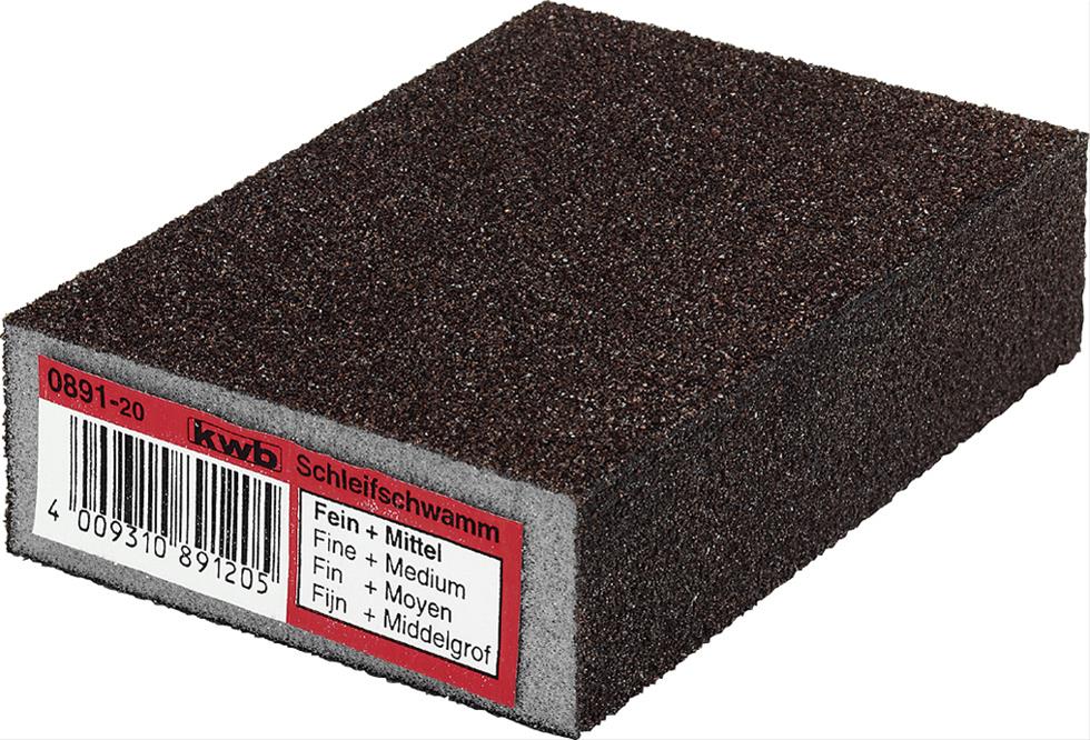 Schleifschwamm UNI-SCHLEIFIX HOLZ & METALL, Display, fein/mittel