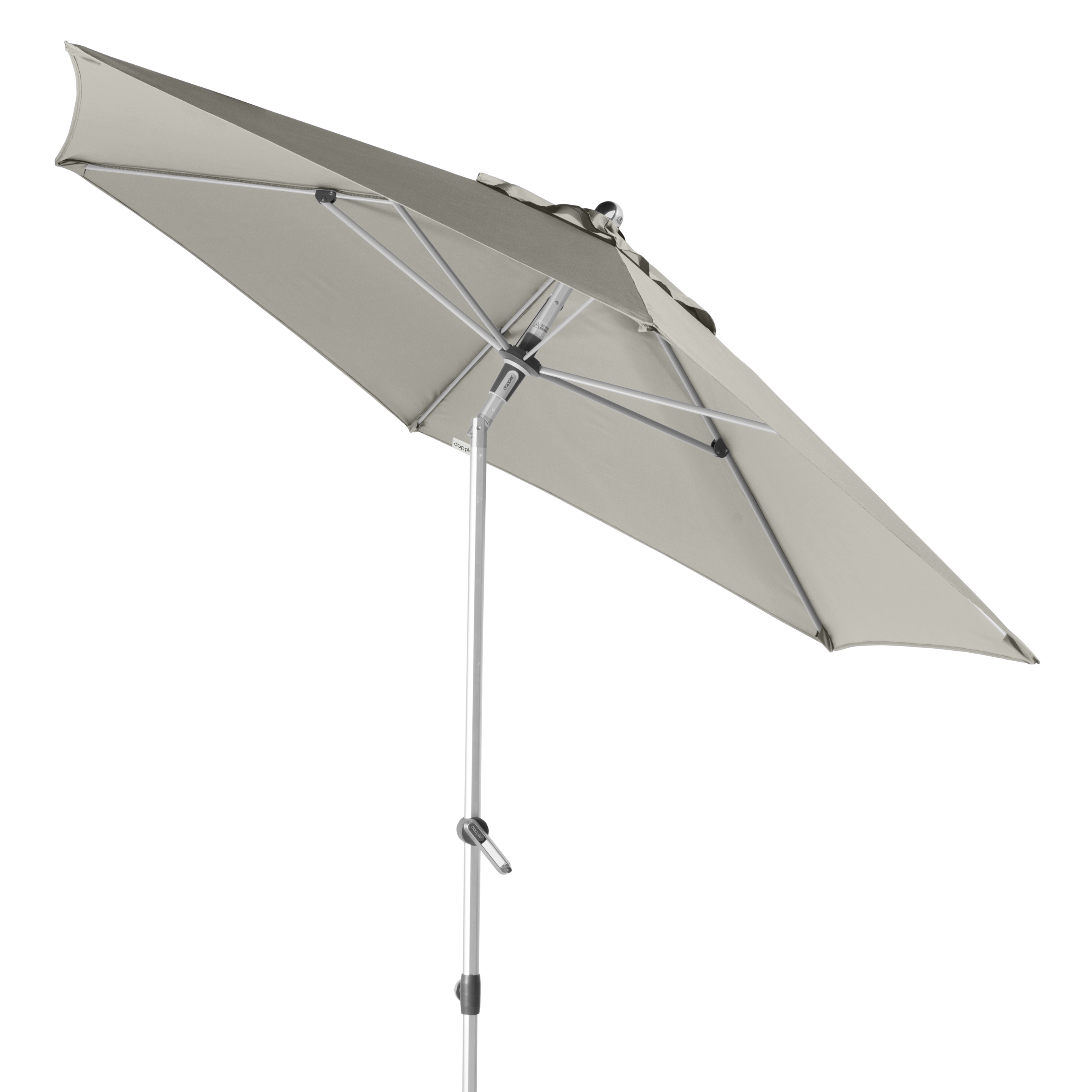 Sonnenschirm / Gartenschirm Doppler Expert auto tilt Ø280cm D 827 grau