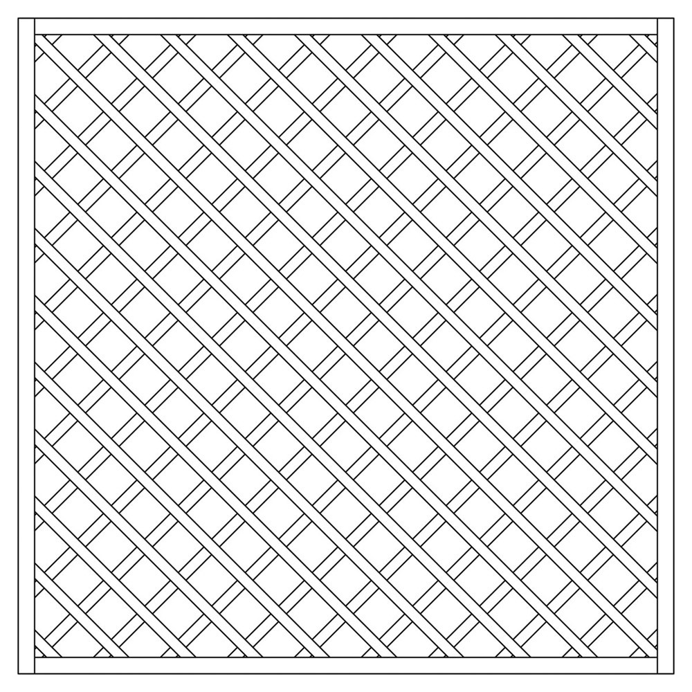 Rankzaun / Rankgitter Trennspalier 10x10 kdi gerade 180x180cm