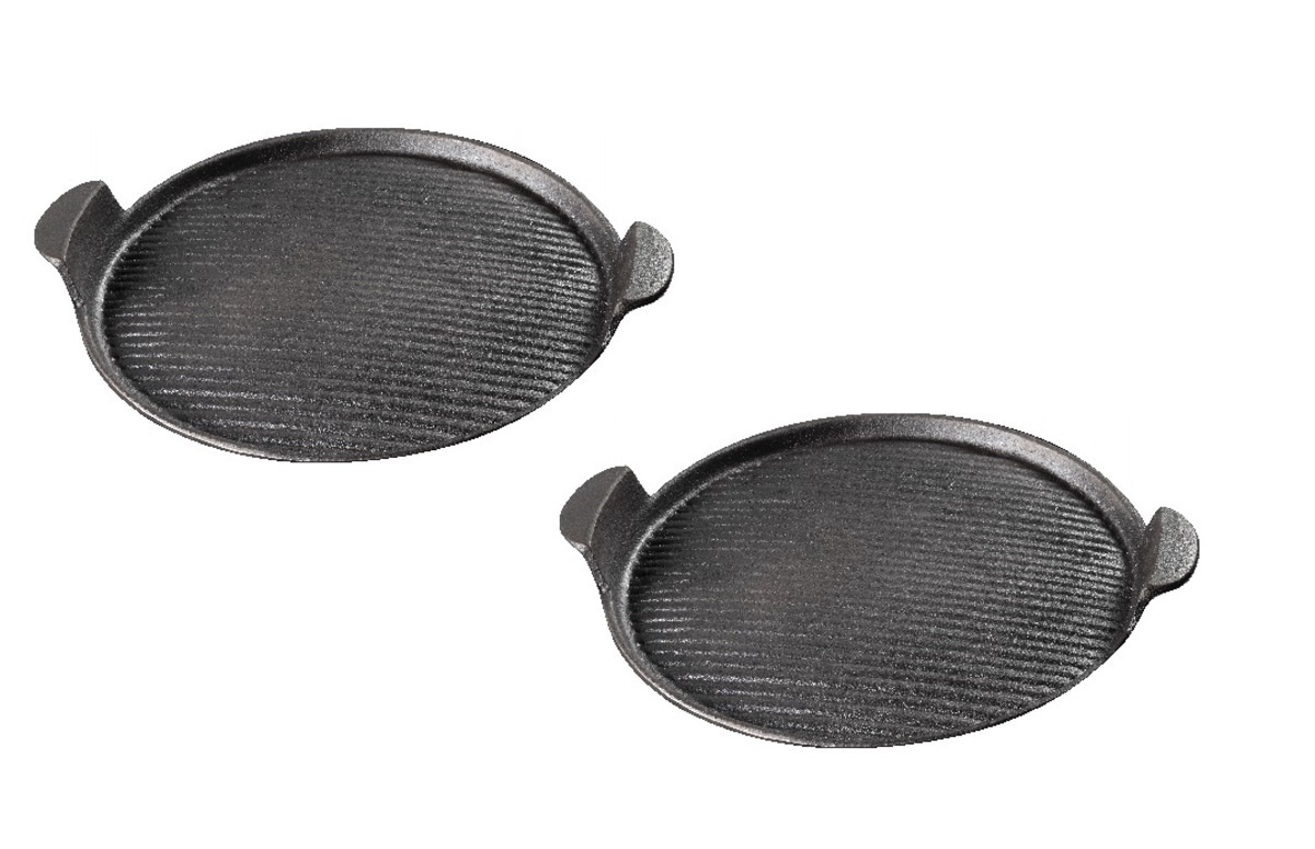 Globe Fire Grillplatten 2er Set Ø 24 cm Guss für Atlas/Titan/Vulture