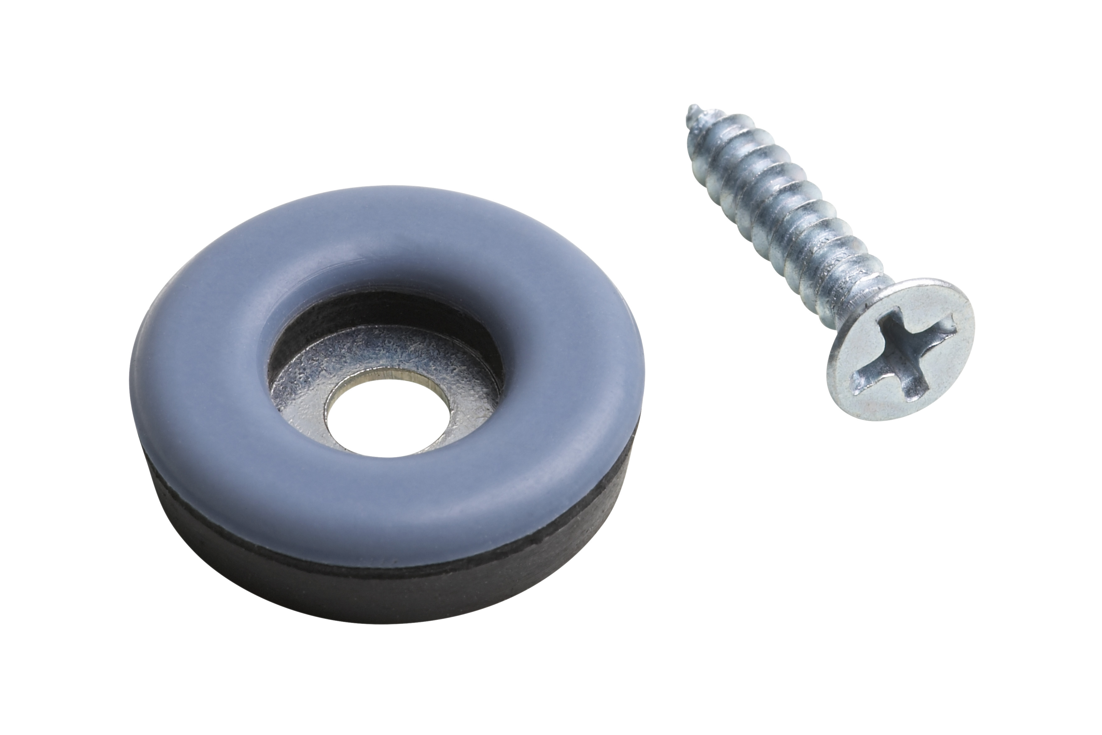 Easyglider mit Schraube Ø 22 mm, PTFE, grau, 8 Stück