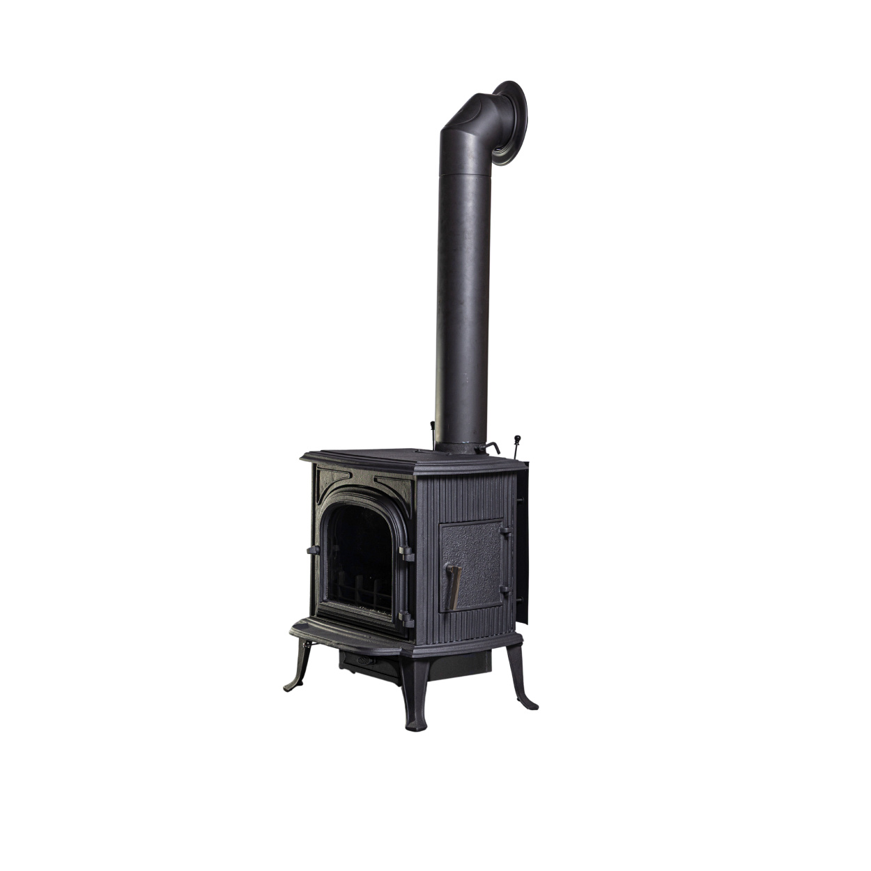 Globe Fire Orion Kaminofen raumluftunabhängig schwarz 7,7 kW