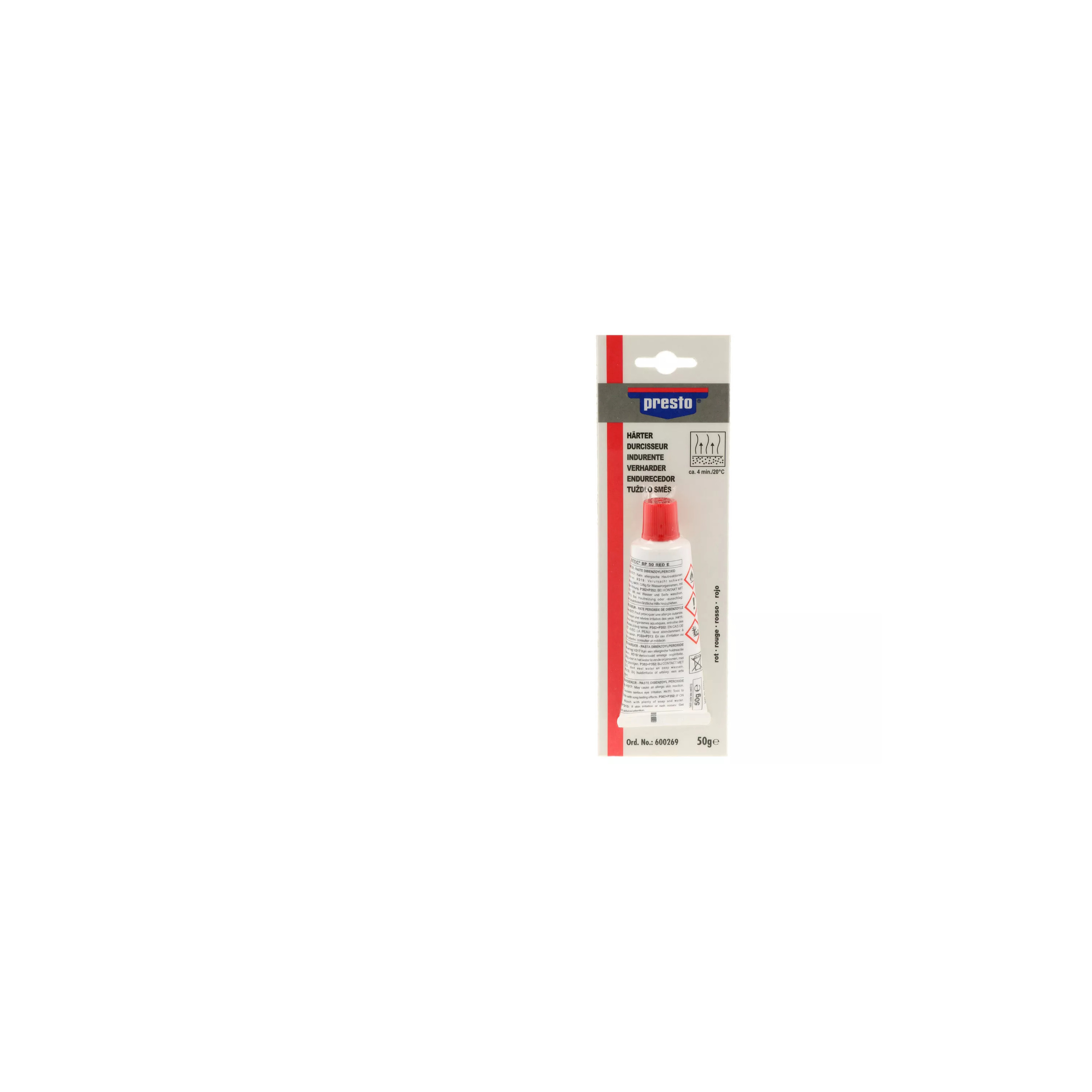 HÄRTER FÜR PRESTO (ROT) 50GR.