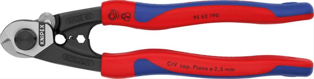 Drahtseilschere 190mm poliert 2K Knipex