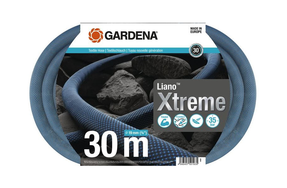 Gardena Textilschlauch Liano Xtreme Set 30m 3/4 Zoll 18484-20