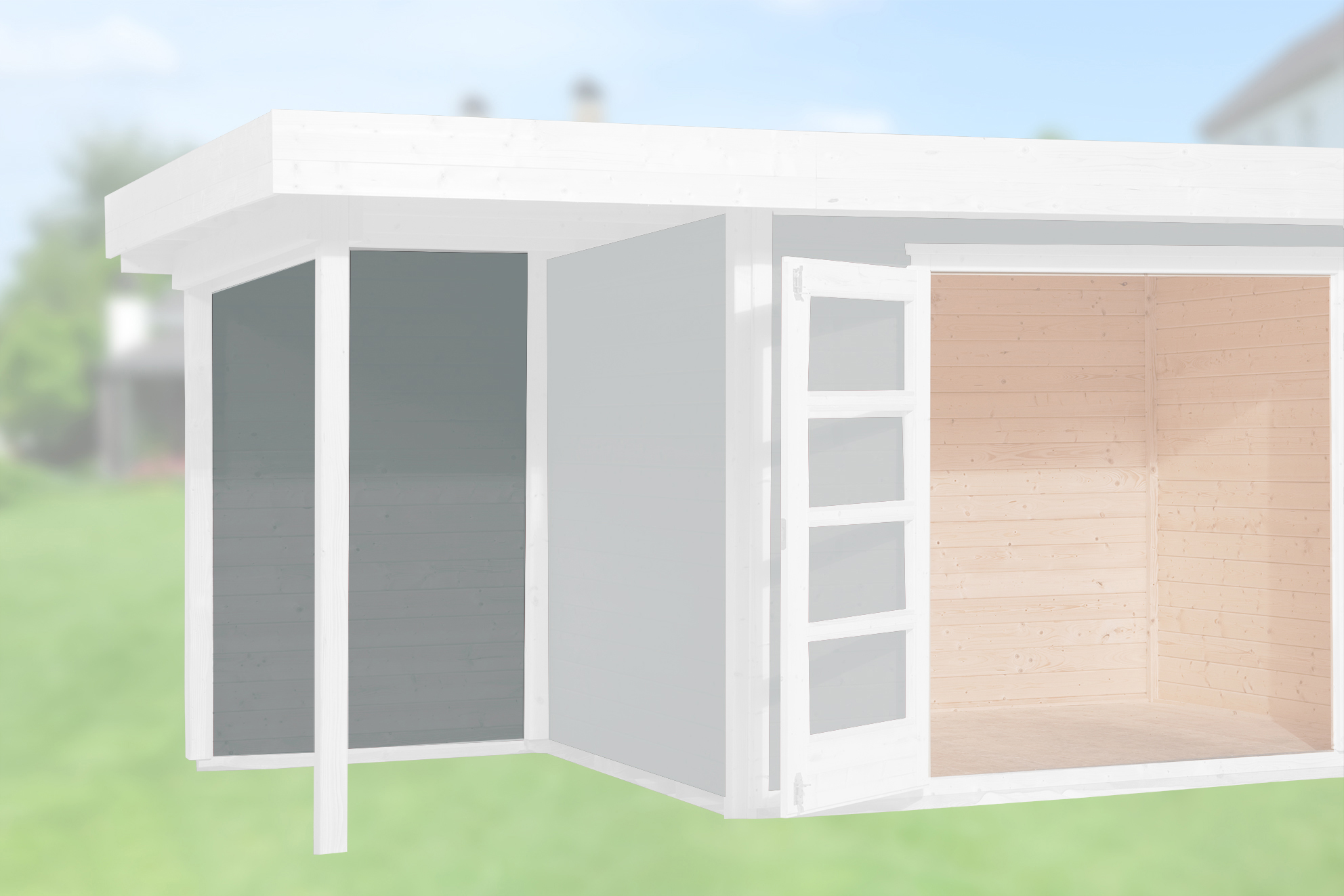 Rückwand für Anbau 147 cm, 21 mm für Typ 126 und 1
