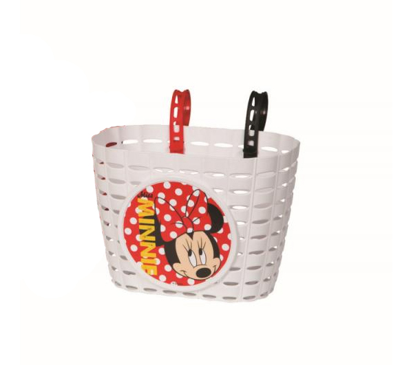 Kinder Fahrradkorb / Einkaufskorb Minnie Mouse farbig sortiert