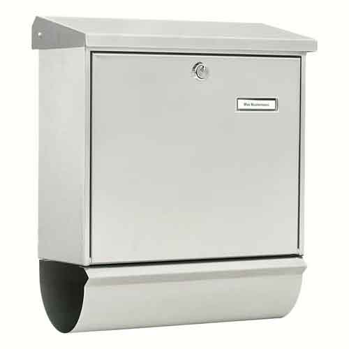 Burg Wächter Briefkasten Comfort-Set Edelstahl