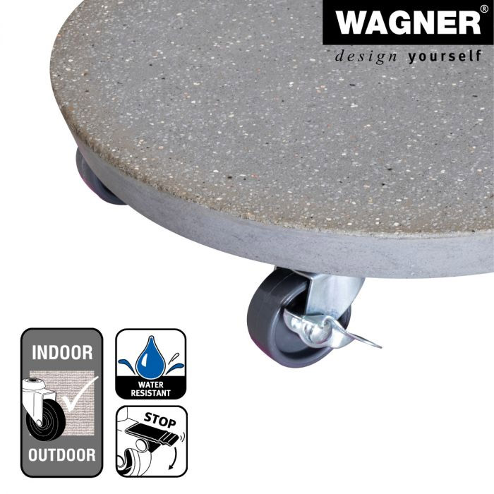 Multiroller Pflanzenroller Stein rund 280 mm für 100 kg