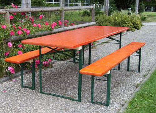 Bierzeltgarnitur / Festzeltgarnitur Brauerei Qualität Tisch 70cm