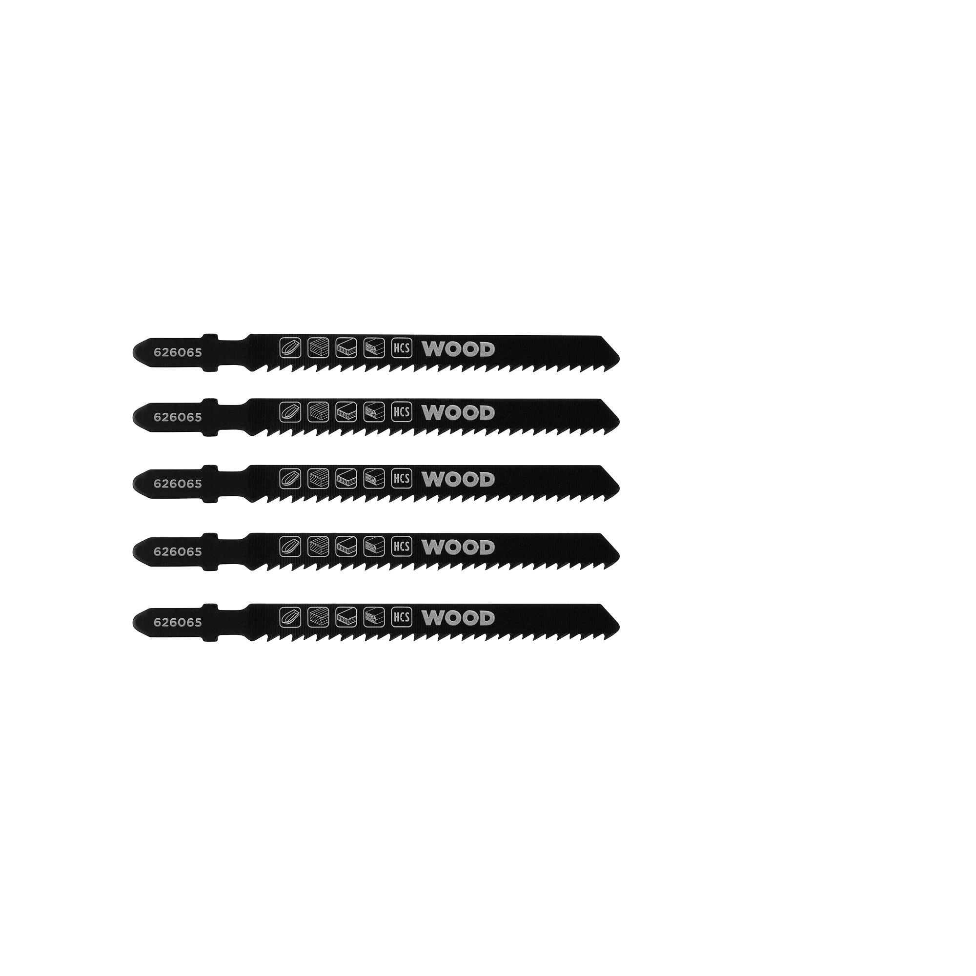 kwb Stichsägeblätter 100/75mm für Holzbearbeitung HCS T-Schaft fein