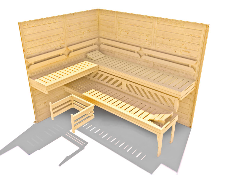 Weka Sauna Varberg 7,5 kW BioS Gr.4 Holztür