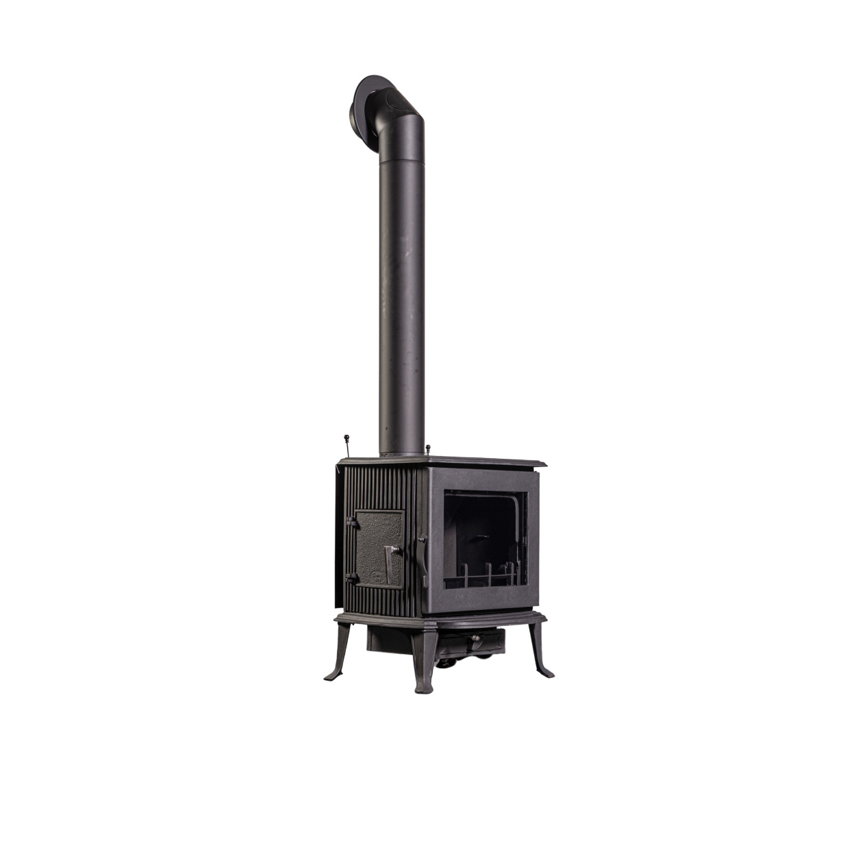 Globe Fire Jupiter Kaminofen raumluftunabhängig Guss schwarz 7,7 kW