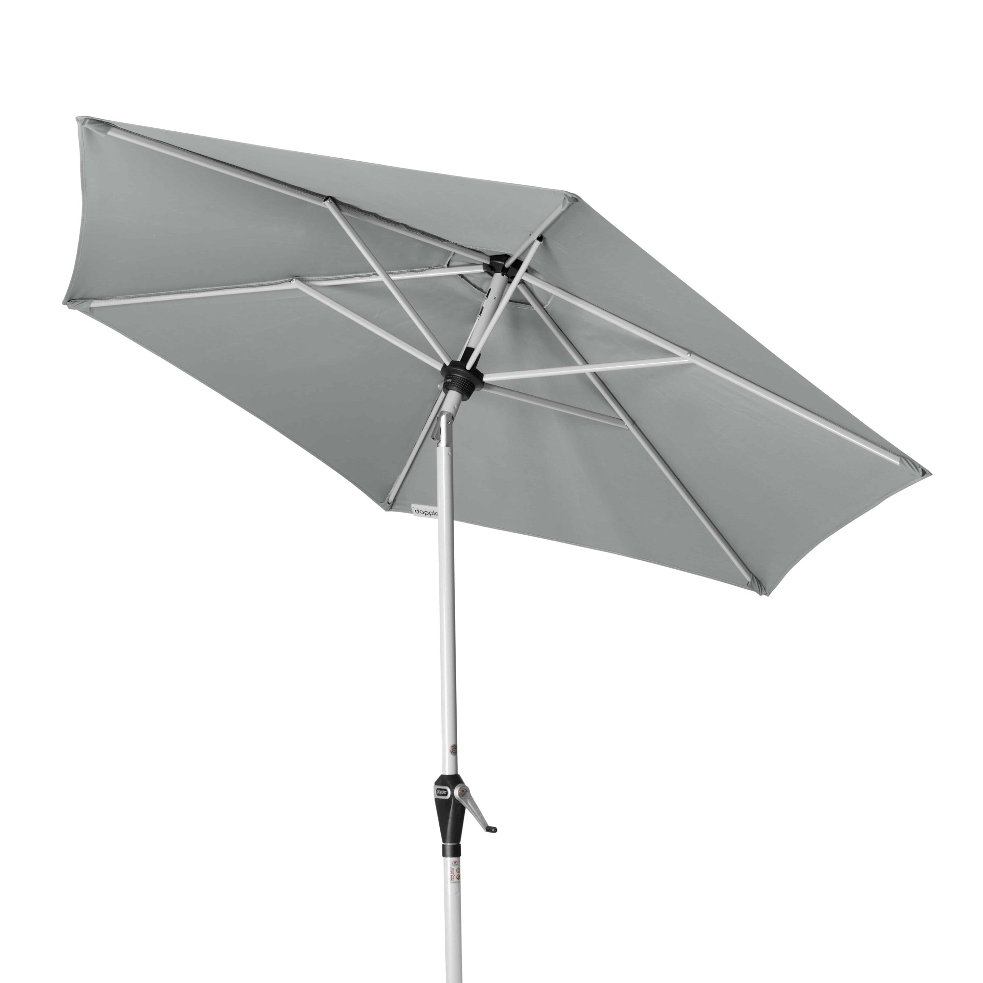 doppler® Sonnenschirm Active 210 Auto-Tilt D827 hellgrau