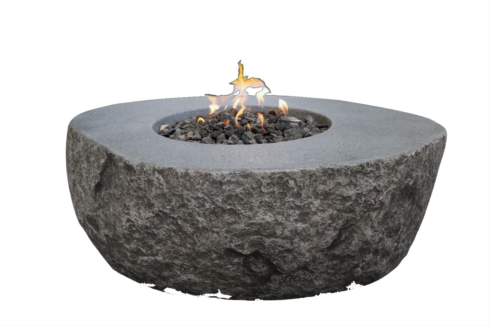 Agaba Gasfeuerstelle Gartenfeuer Vesuv Beton Basaltoptik