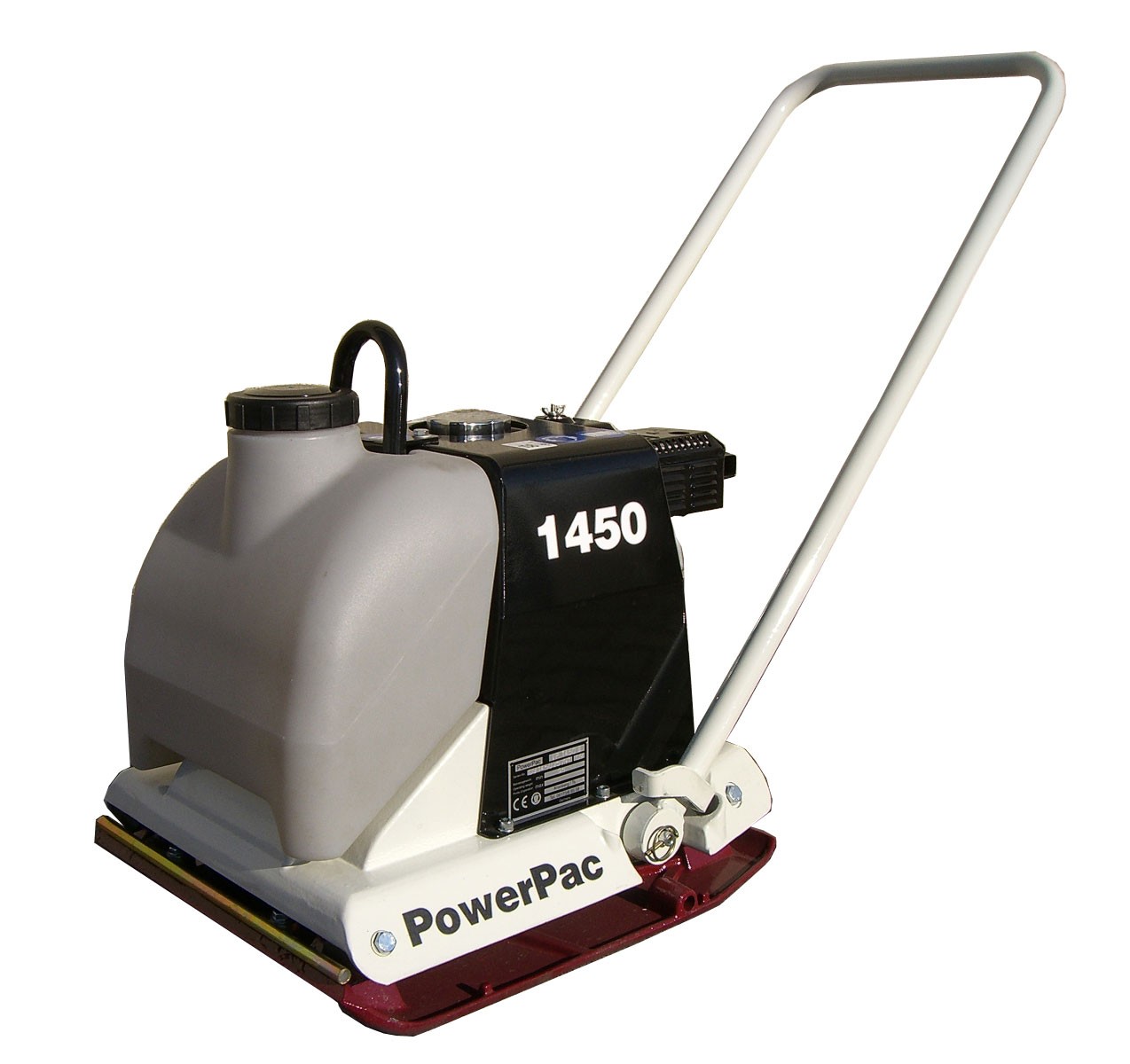Powerpac Rüttelplatte Vorlauf VP1450BW/500 Benzin mit Wassertank