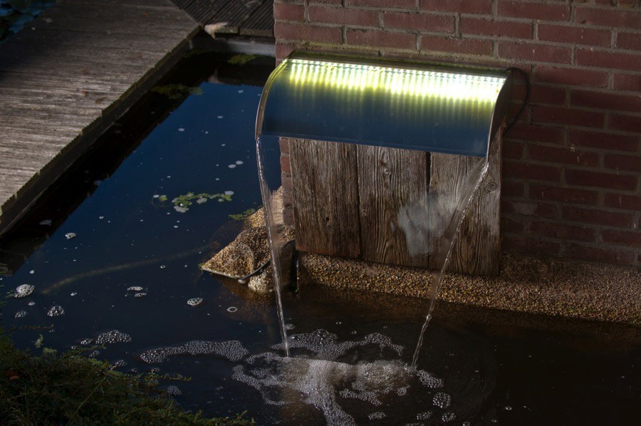 Ubbink Design Wasserfall Nevada LED 90cm Edelstahl