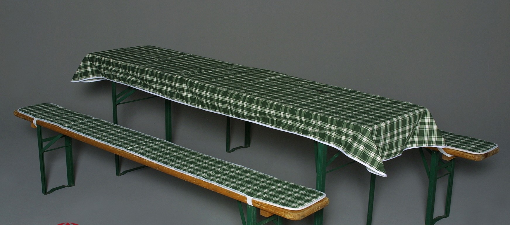 Doppler Auflagen für Bierzeltgarnitur / Festzeltgarnitur 70cm grün