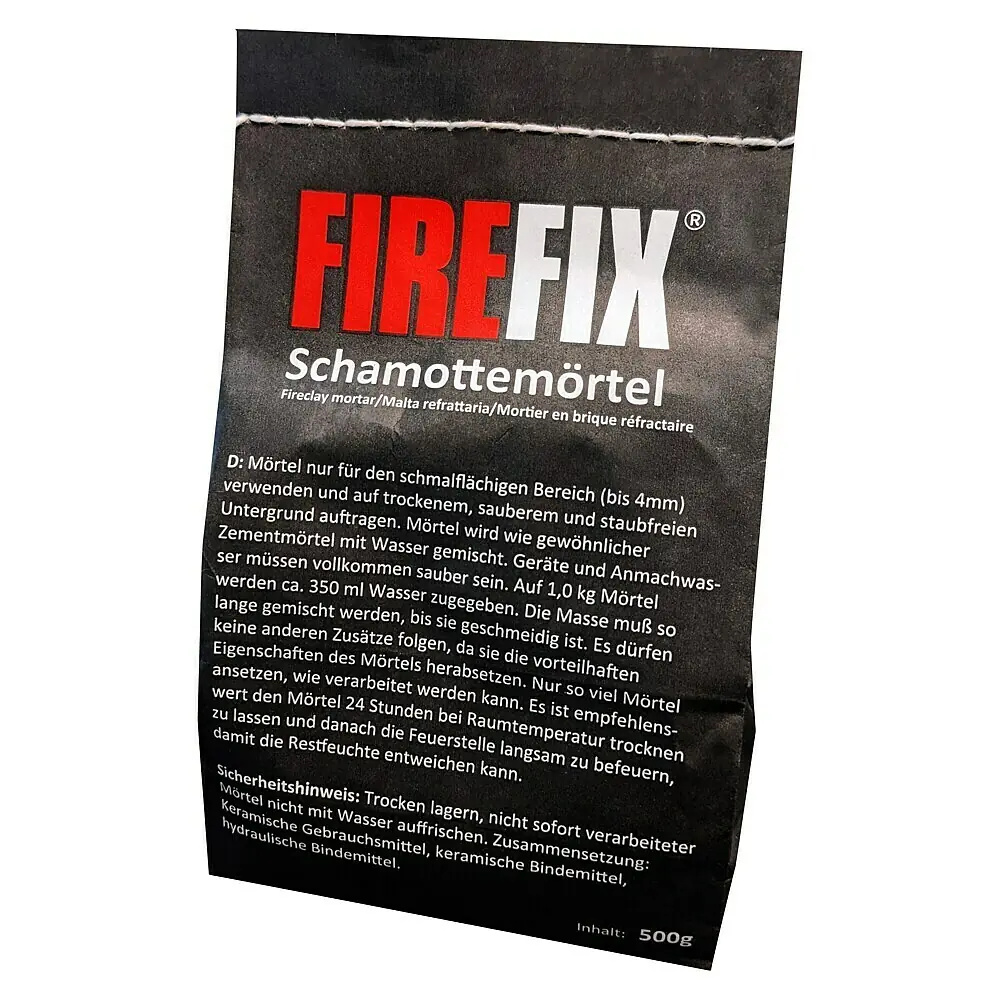 Schamottmörtel 500 g – Feuerfester Mörtel bis 1.100 °C