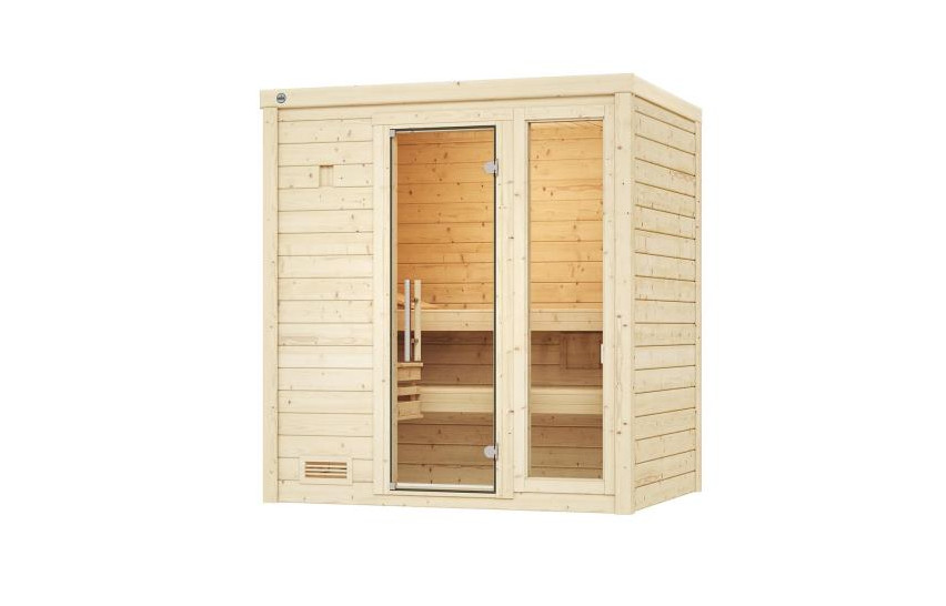 Weka Premium Massivholzsauna Bergen 7,5 kW BioS Gr. 1.8 Weka Premium Massivholzsauna Bergen 7,5 kW BioS Gr. 1.8